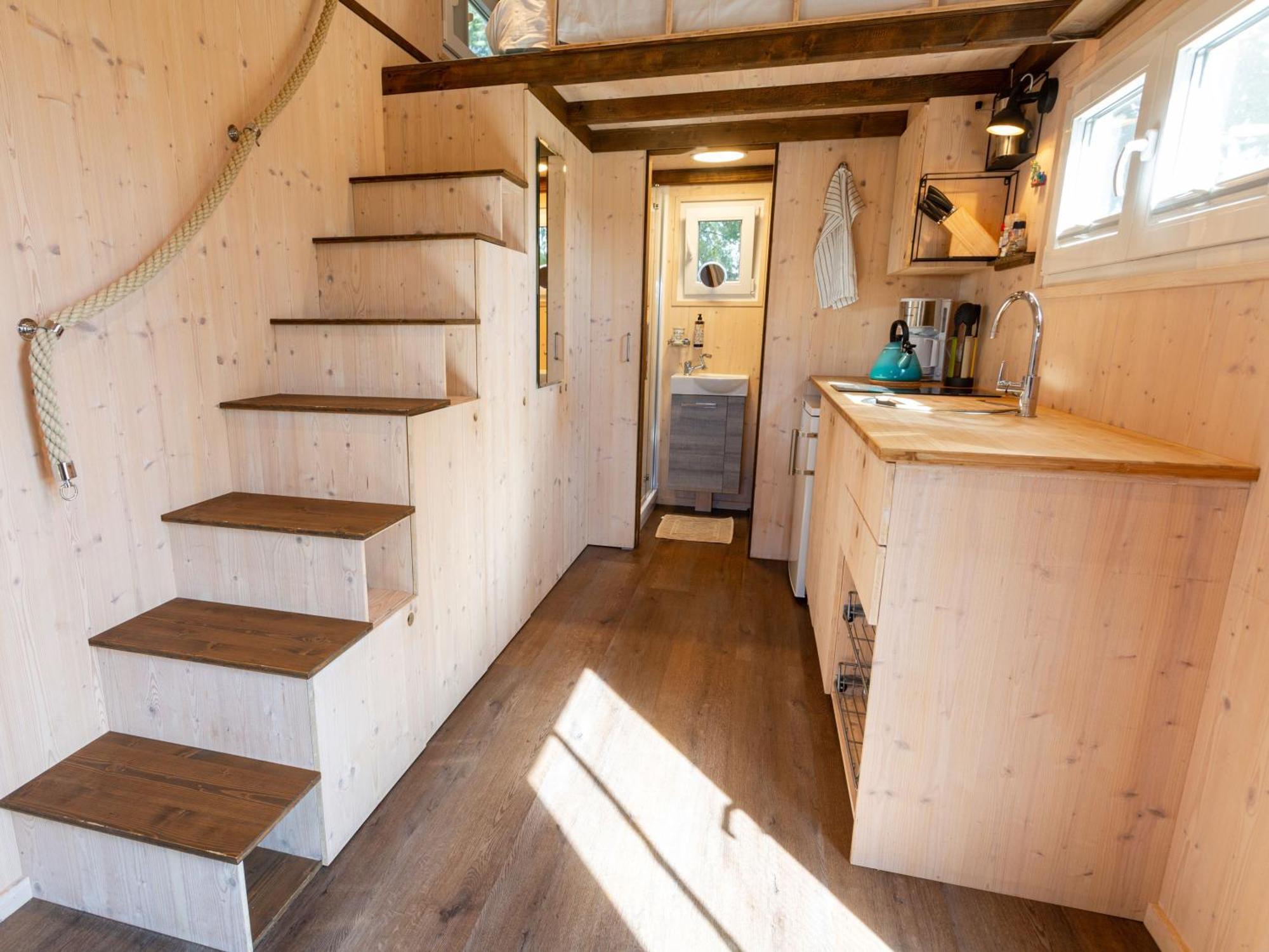 Tiny House Auf Der Alpaka Farm Rubkow Exterior foto